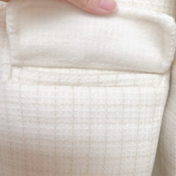 New 100% Wool Hand Made Tweed Short Coat Jacket - Picture 7 of 10